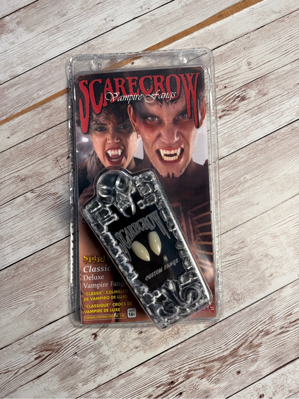 Classic Deluxe Vampire Fangs - White